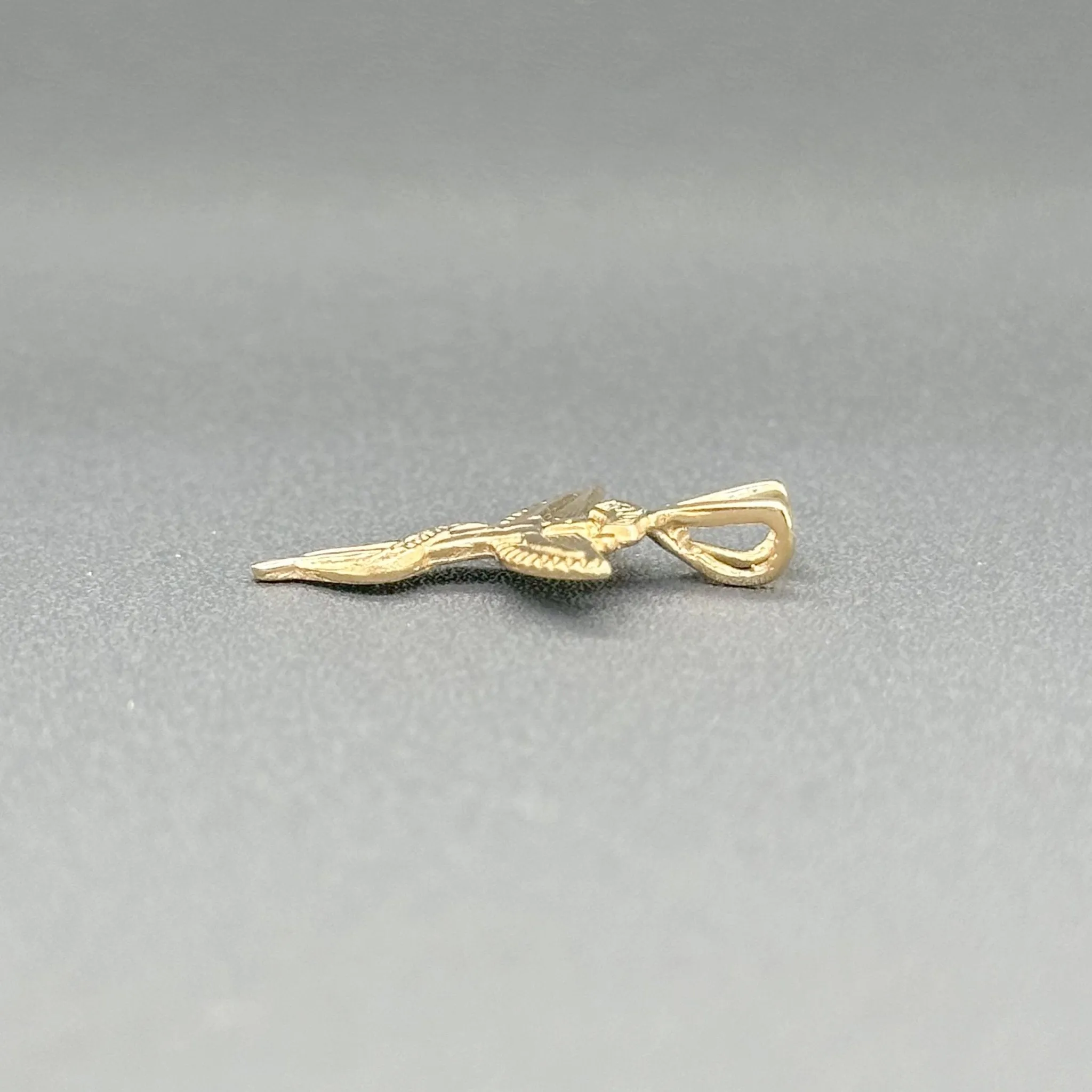 Estate 14K Y Gold Chiropractic Angel Pendant