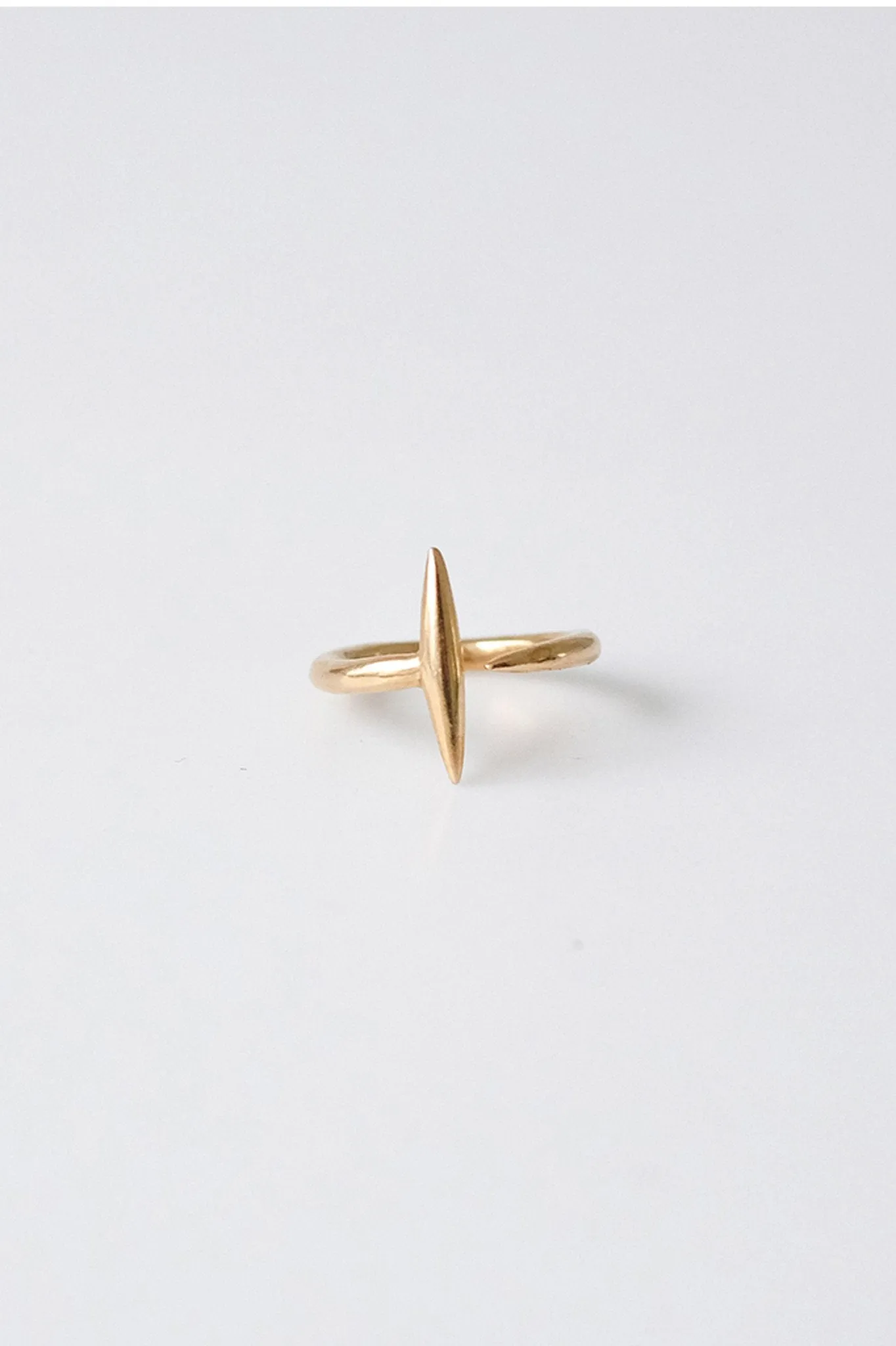 Finely Crafted Brass Quill Ring