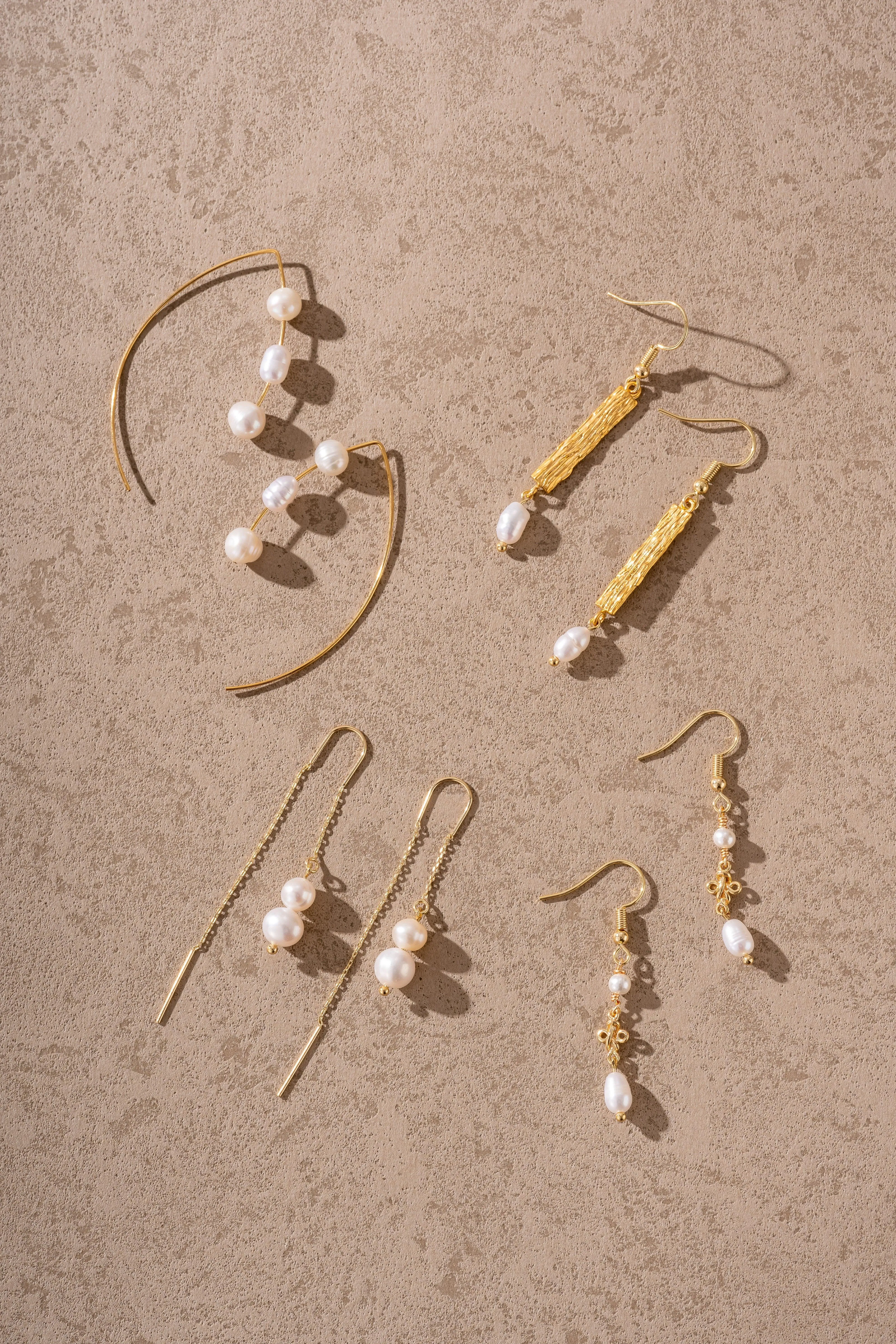 Freshwater Pearl Threader Earrings