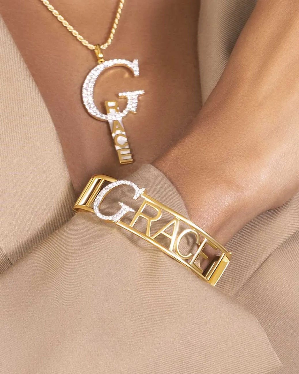 Grace Nameplate Bangle