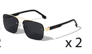 Gradation Tinted Lens Square Sunglasses (6 colors)