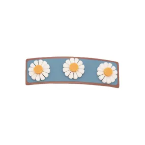 Grech & Co. Wide Bar Clip Flower Laguna