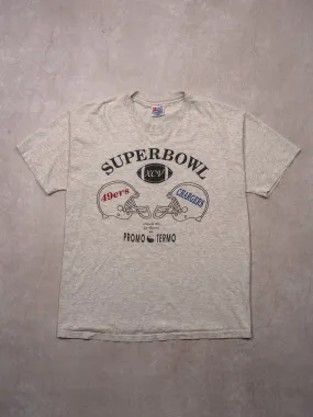 Grey Superbowl XCV 49ers v Chargers Tee (L)