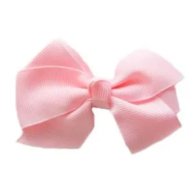 Grosgrain Hair Clip - Pink Bow