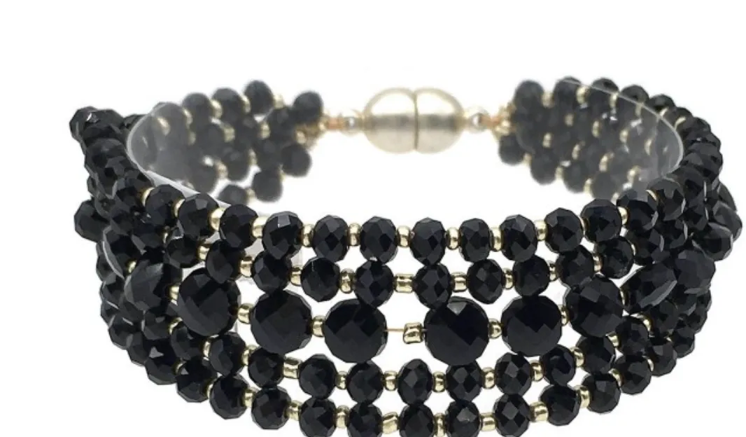 #H176 Great Gatsby Beaded Bracelet