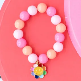 Happy Daisy Pink Children's Bracelet