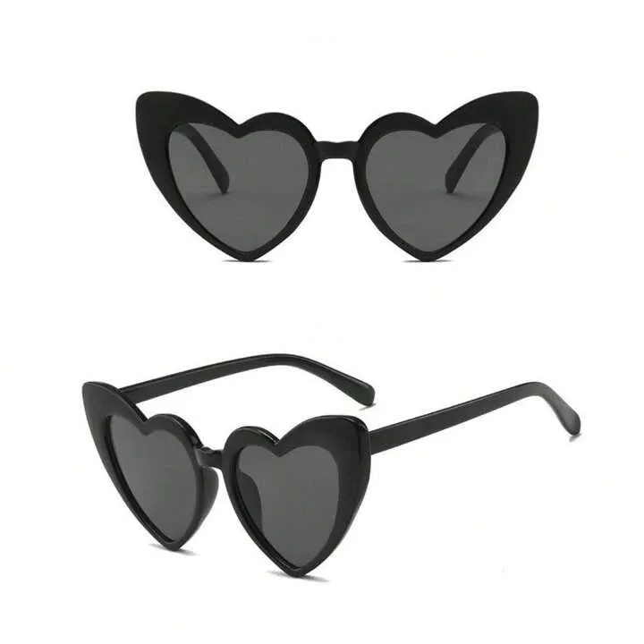 Heart Sunglasses Black