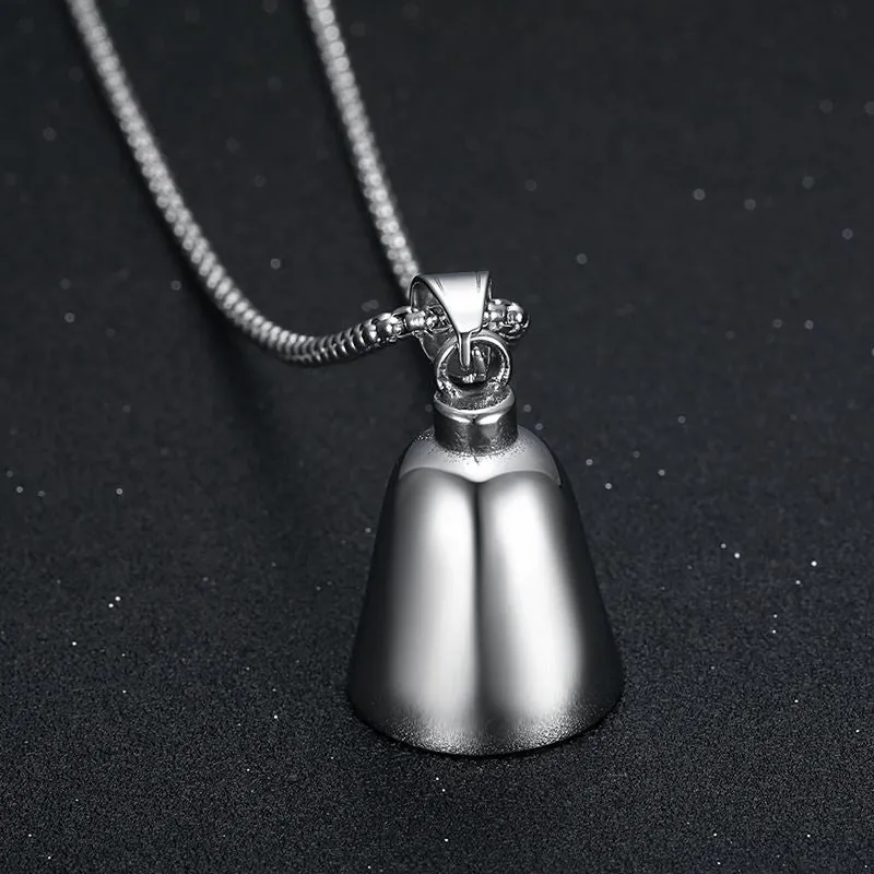 Hip Hop Titanium Steel Polished Smooth Riding Lucky Exorcism Bell Pendant