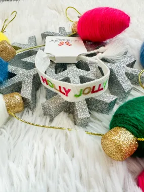 Holly Jolly Woven Bracelet