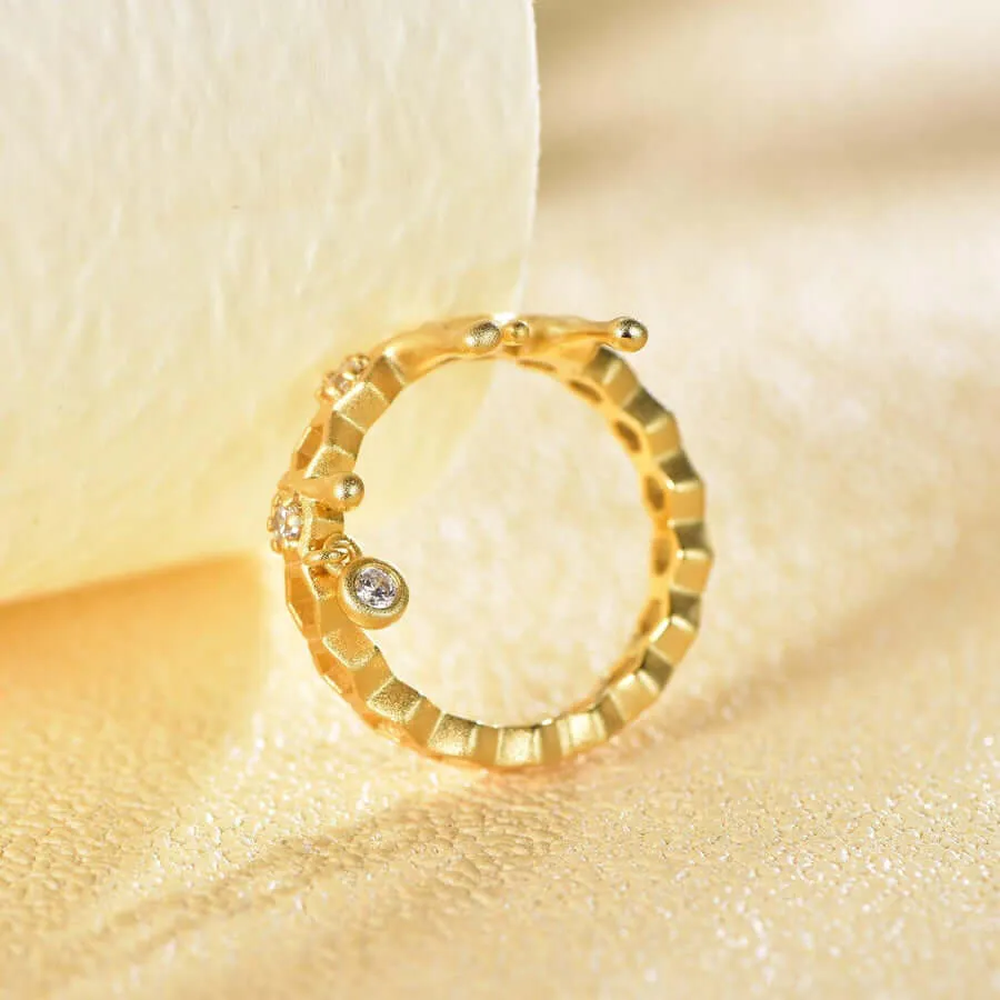 Honeycomb With Dripping Honey Ring  Kind Jewelry Highs And Lows Ring designed by LifeWithMaK