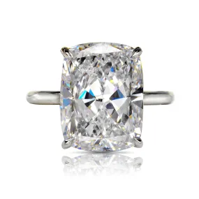 ICE 10 CARAT CUSHION CUT D COLOR VVS1 CLARITY DIAMOND ENGAGEMENT RING PLATINIUM GIA CERTIFIED 10CT D VVS1 BY MIKE NEKTA