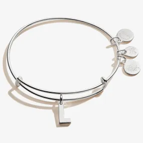 Initial L Charm Bangle