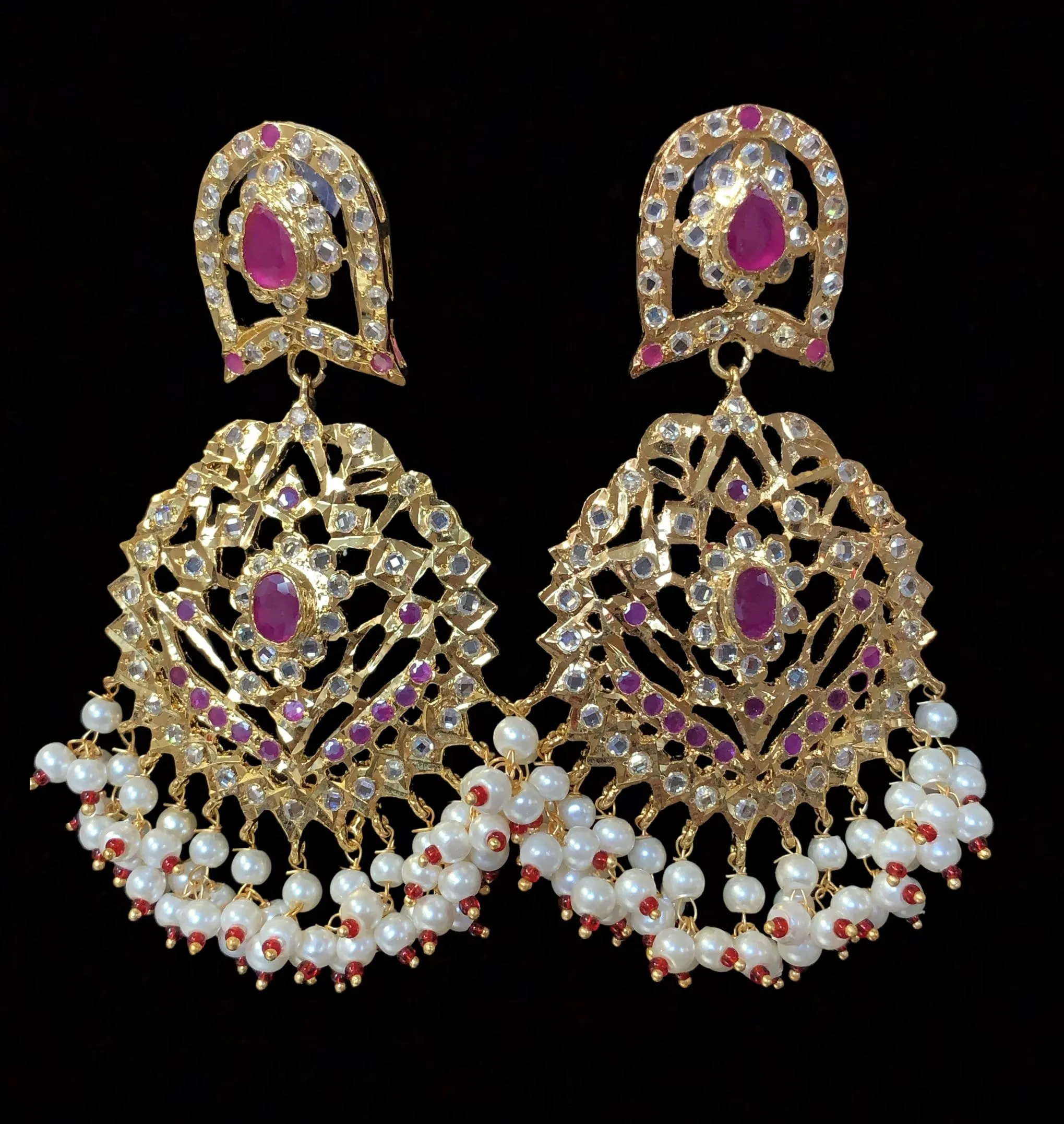 Jiera earrings in rubies (SHIPS IN 3-4 WEEKS)