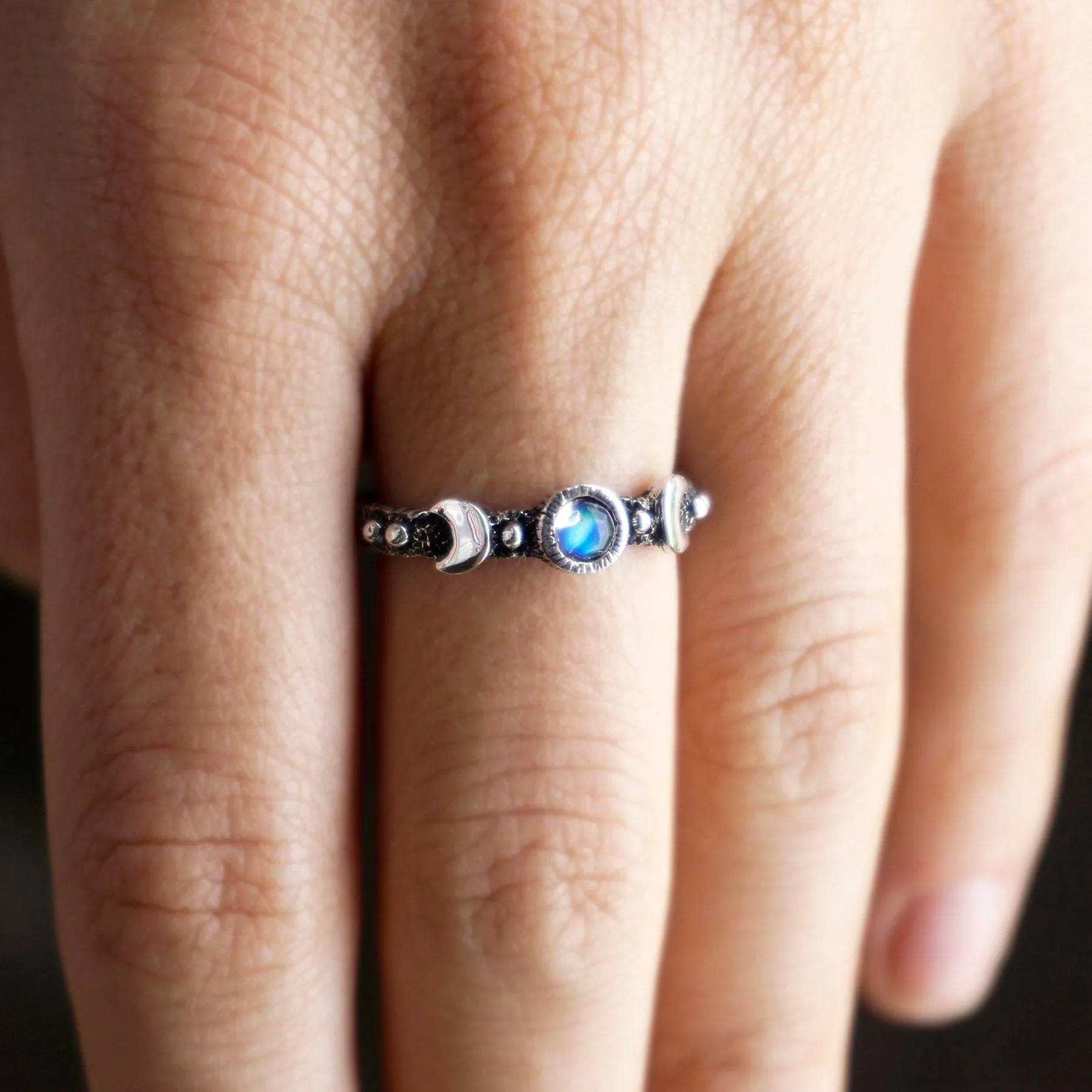 LALUNA | Moonstone silver ring