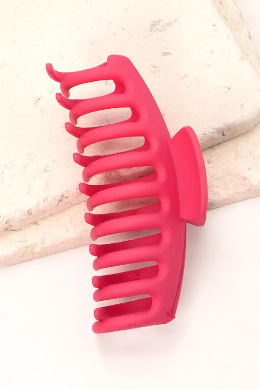 Large Matte Hair Claw Clip