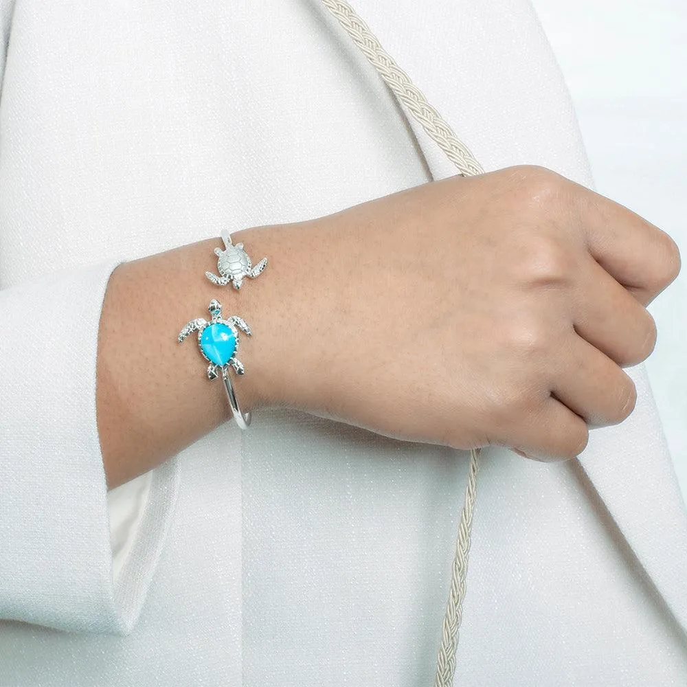 Larimar Honu Lovers Sleek Bangle