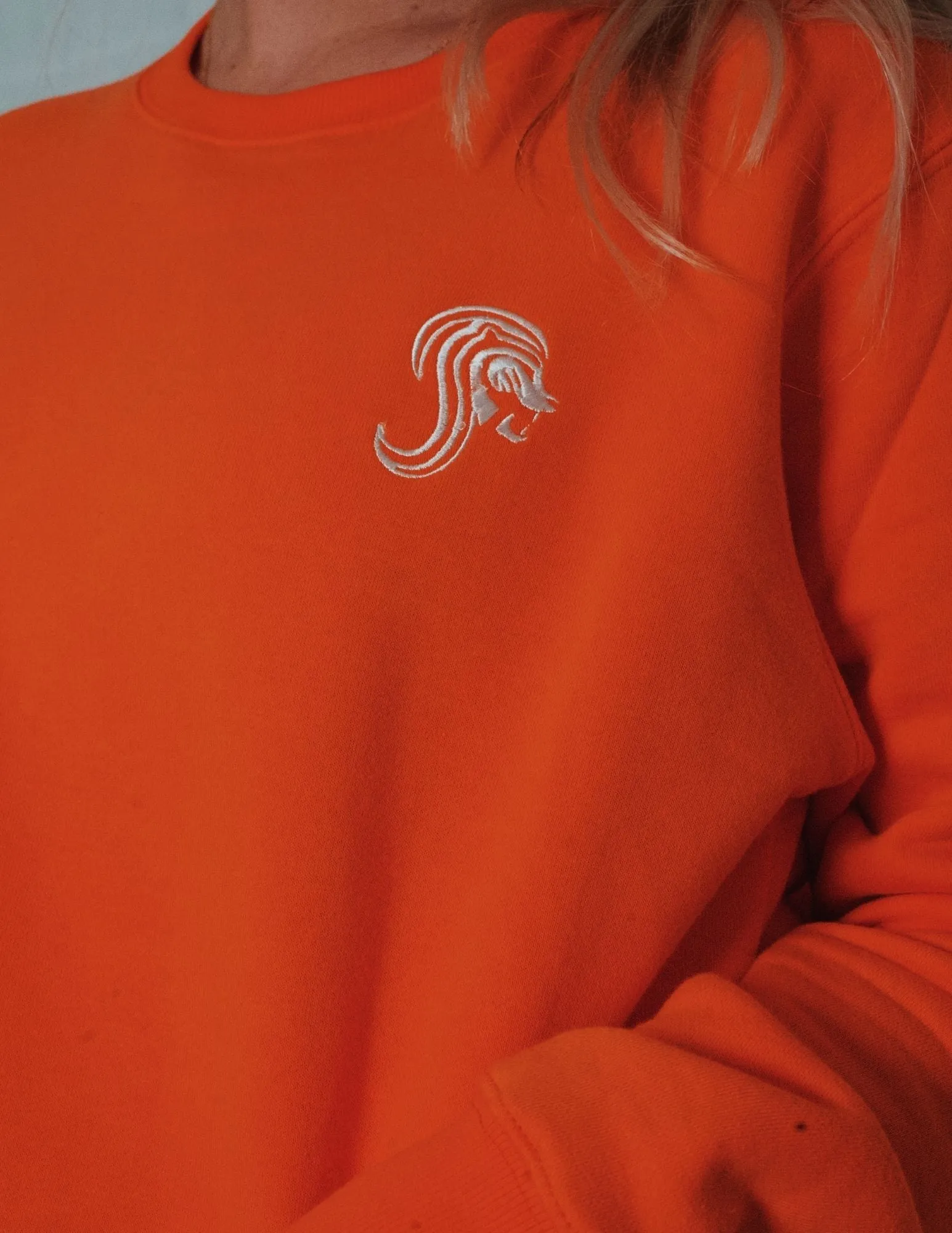 LION MINIMALIST CREW NECK (ORANGE)