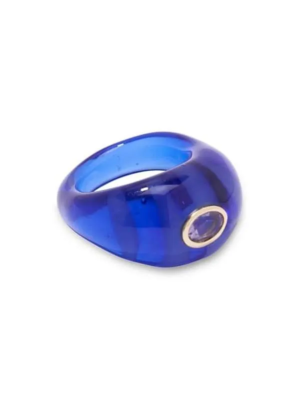 Lizzie Fortunato Monument Ring - Azure