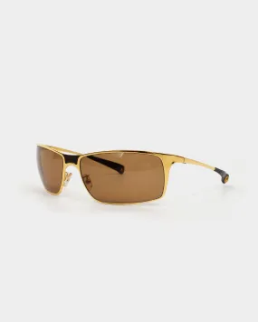 Marni Leather Details Golden Sunglasses 2000's