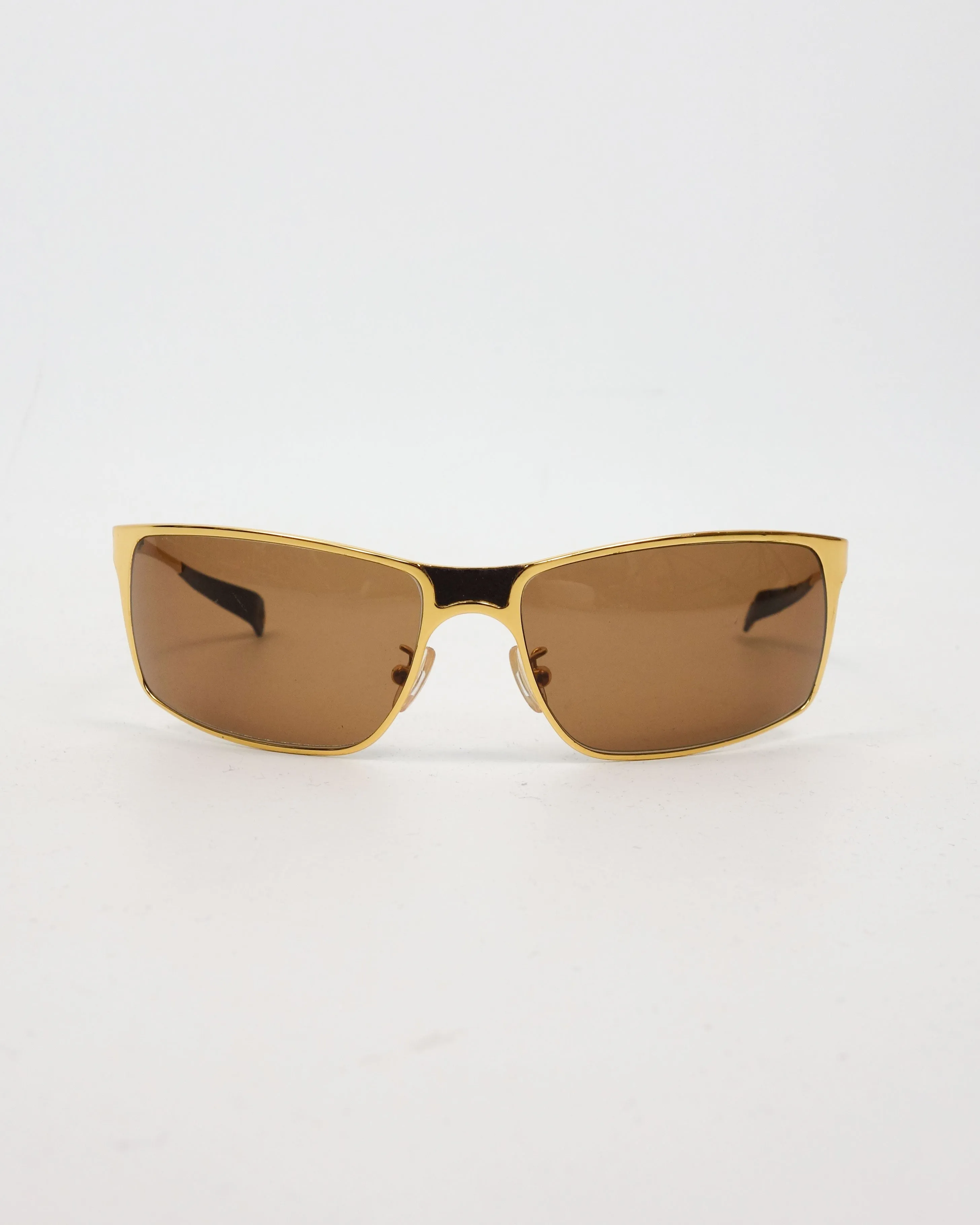 Marni Leather Details Golden Sunglasses 2000's