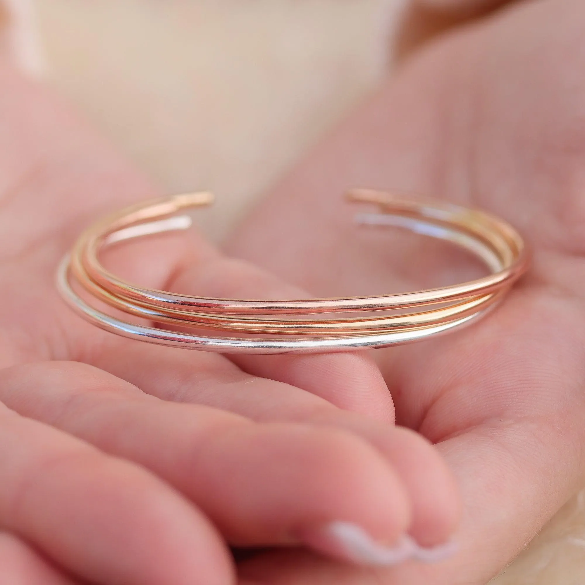 Matte Cuff in Gold Bracelet