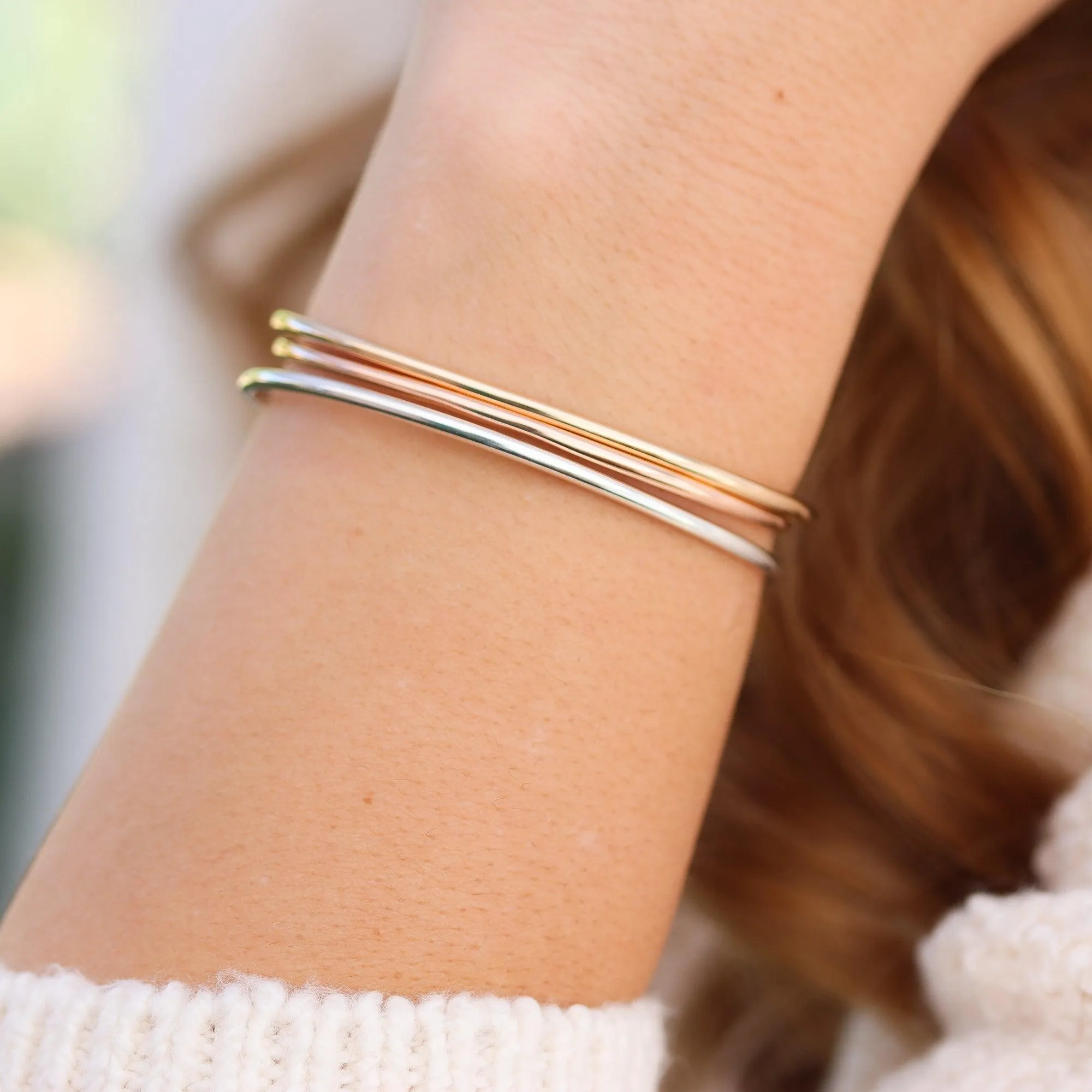 Matte Cuff in Gold Bracelet