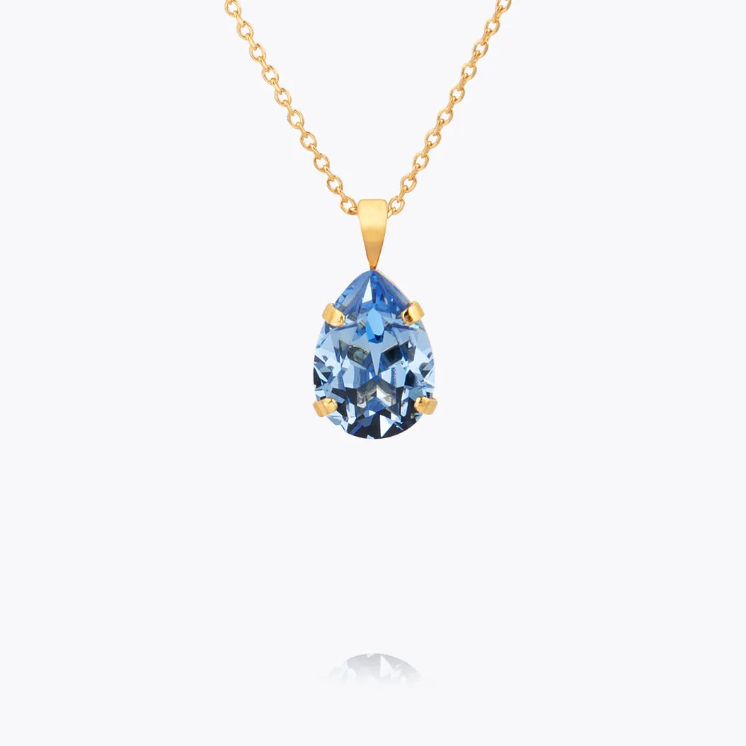 Mini Drop Necklace / Light Sapphire