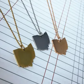 Ohio State Silhouette Necklace