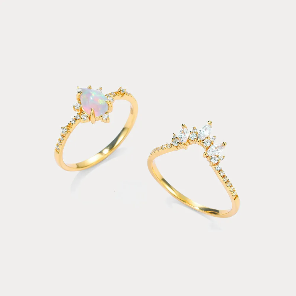 Opal Crown Vintage Ring