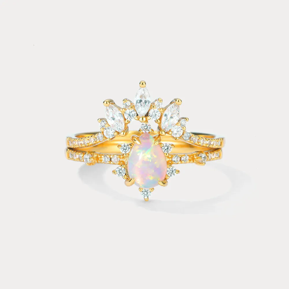 Opal Crown Vintage Ring