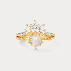 Opal Crown Vintage Ring