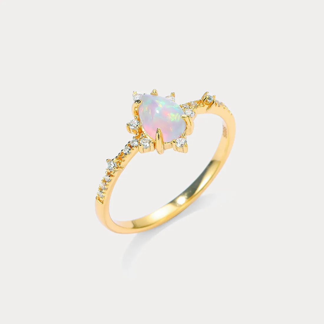 Opal Crown Vintage Ring