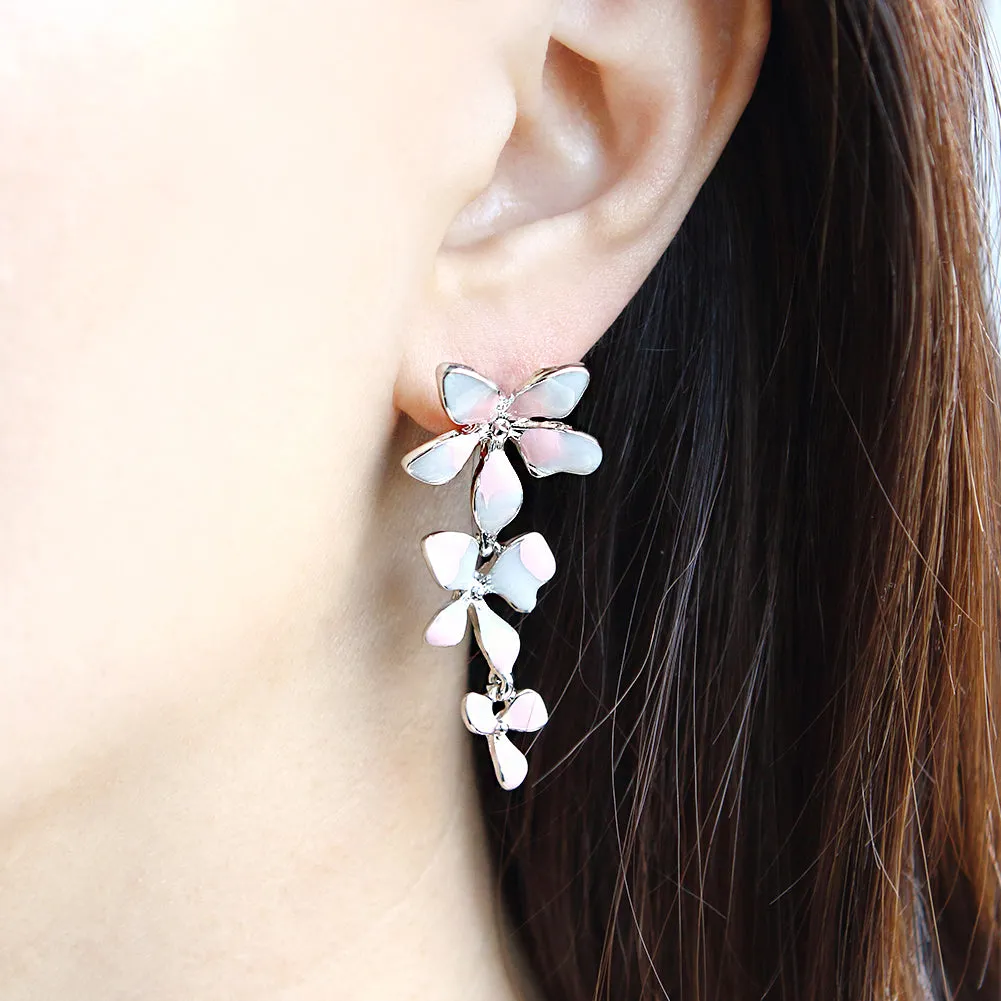 Orchid Flower Earrings