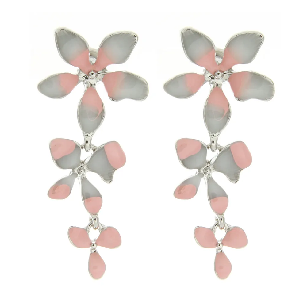 Orchid Flower Earrings