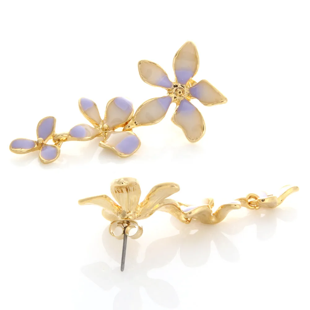 Orchid Flower Earrings