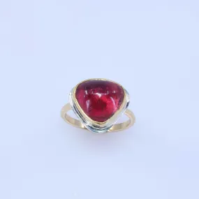 Persistence - Pink Tourmaline Gold Ring