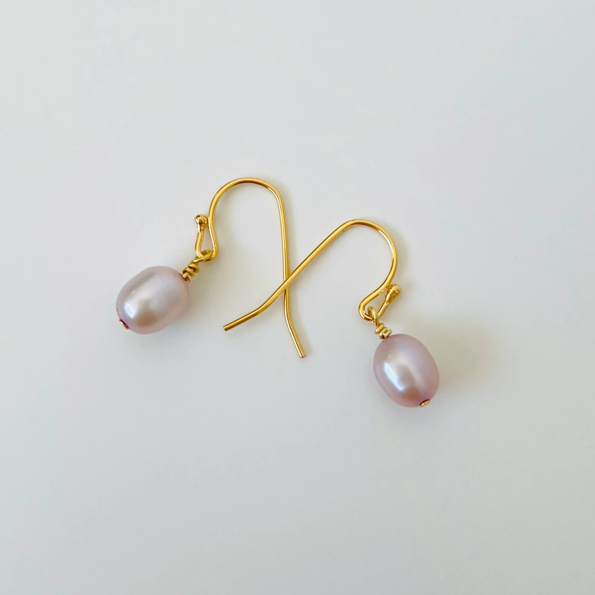 Pink Pearl Earrings