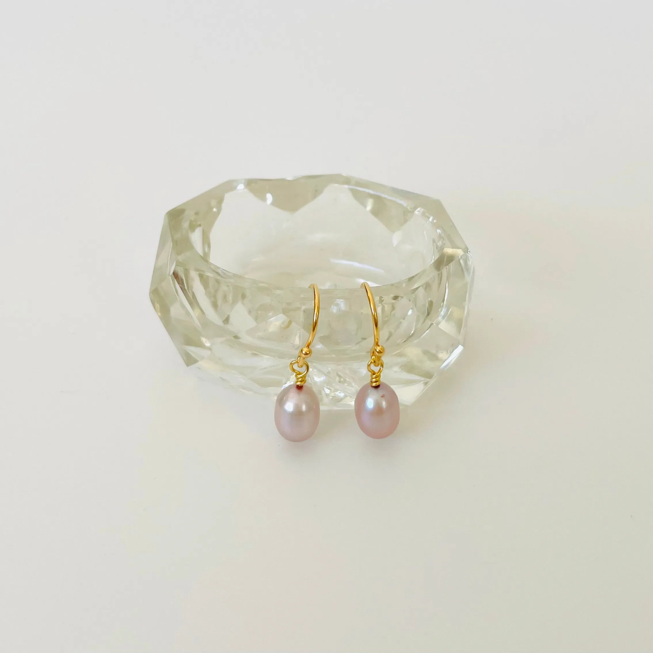 Pink Pearl Earrings