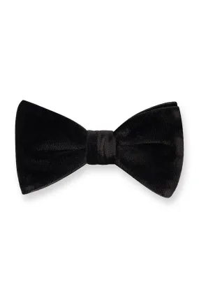 "Gala" Black Velvet Bow Tie