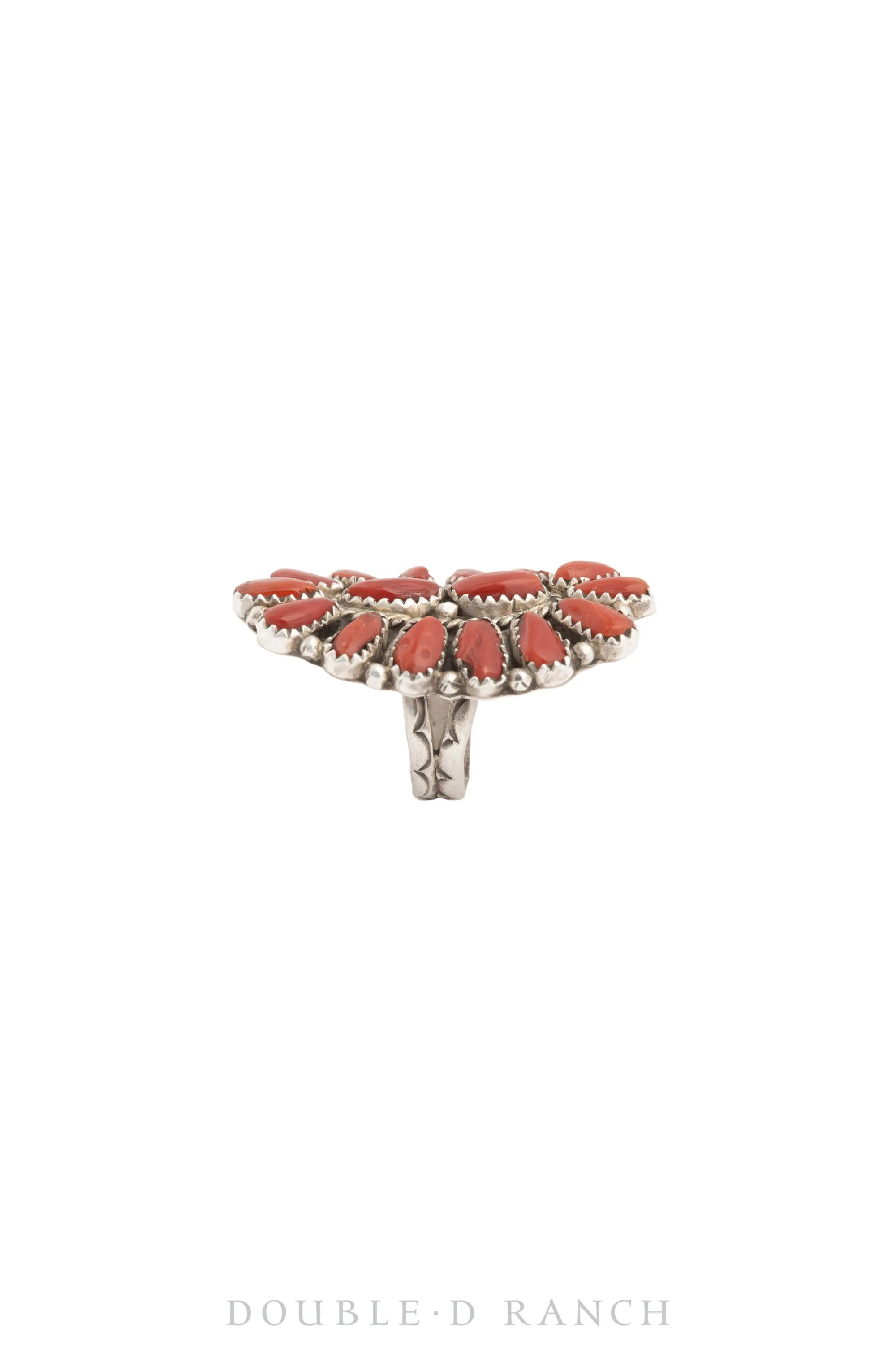 Ring, Cluster, Coral, Hallmark, Contemporary, 1287