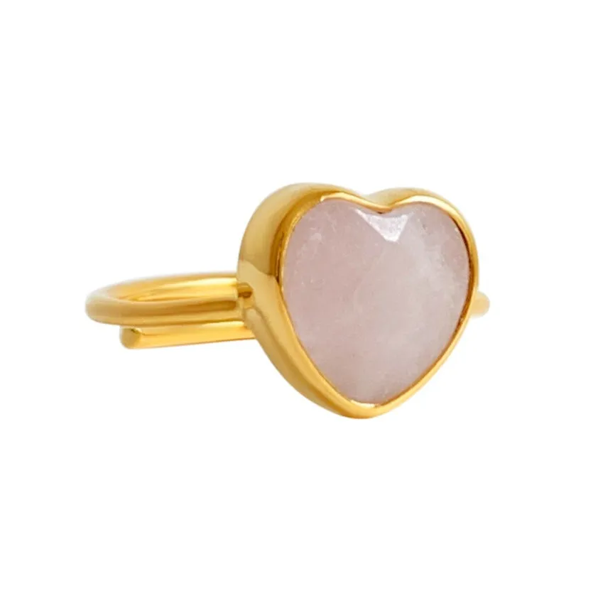 RING LOVE ROSE QUARTZ