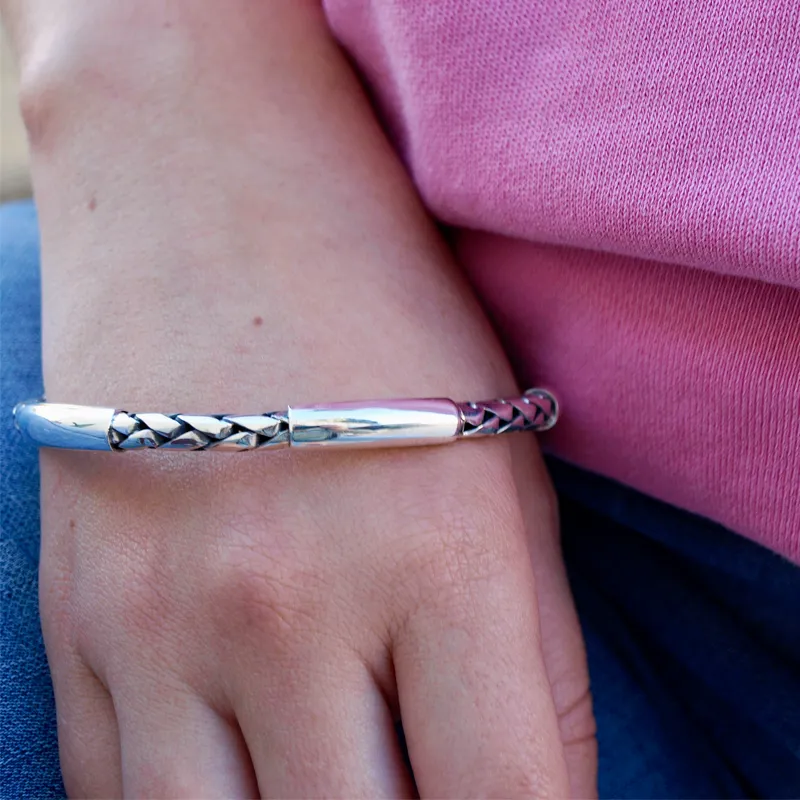 Rupana Bohemian Style Silver Bangle