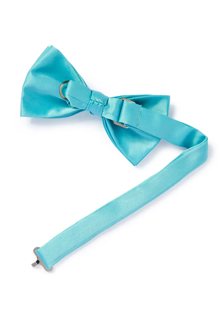 Satin Bow Tie - Light Turquoise