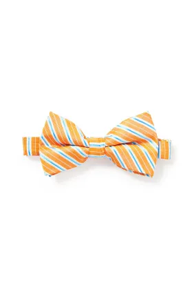 Striped Bowtie - Orange & Blue