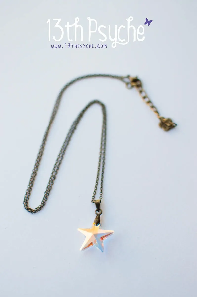 Swarovski crystal star pendant necklace