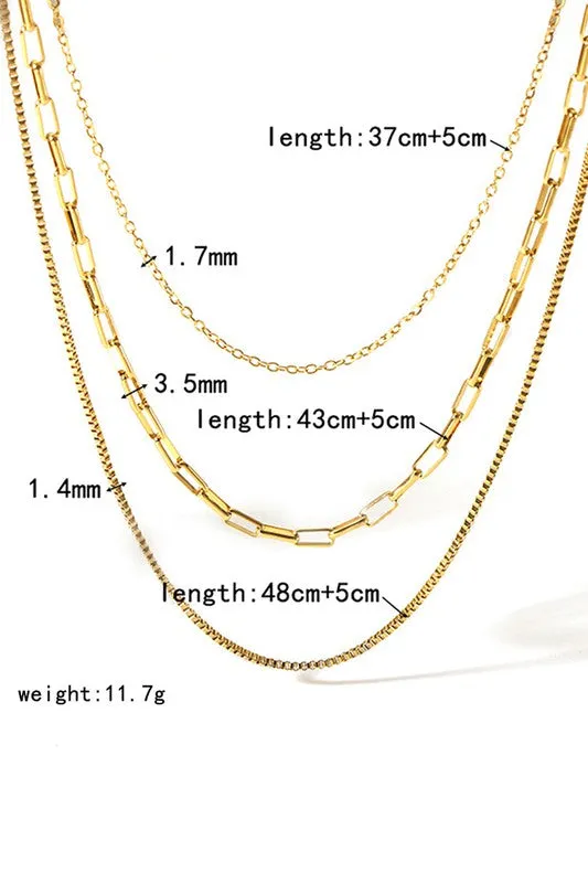 The Genesis 18k Gold Plated Layered Charm Necklace