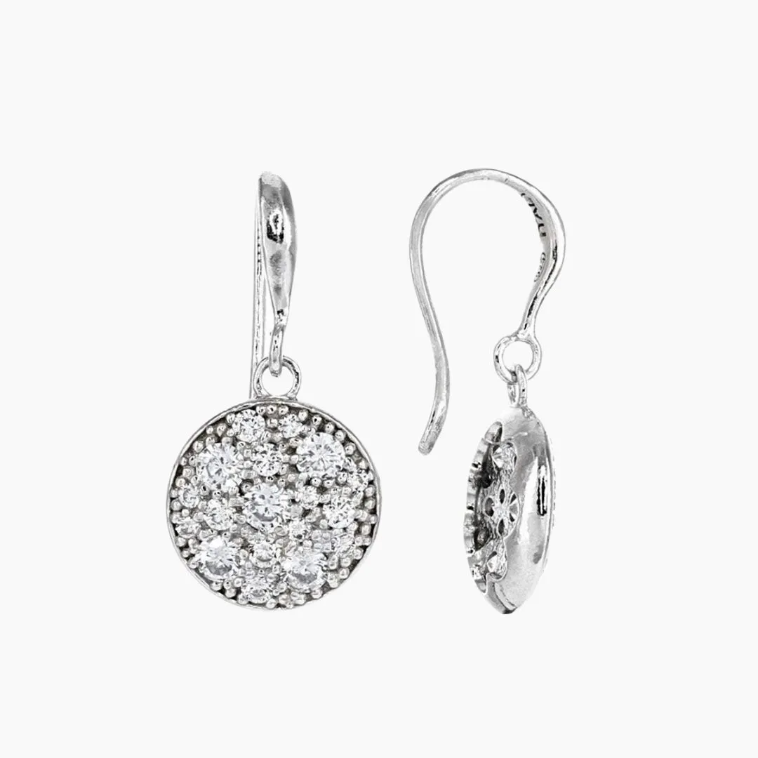 The Swarovski Crystal Disc Necklace & Earring Set