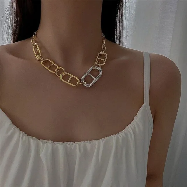 Toggle Clasp Gold Necklaces