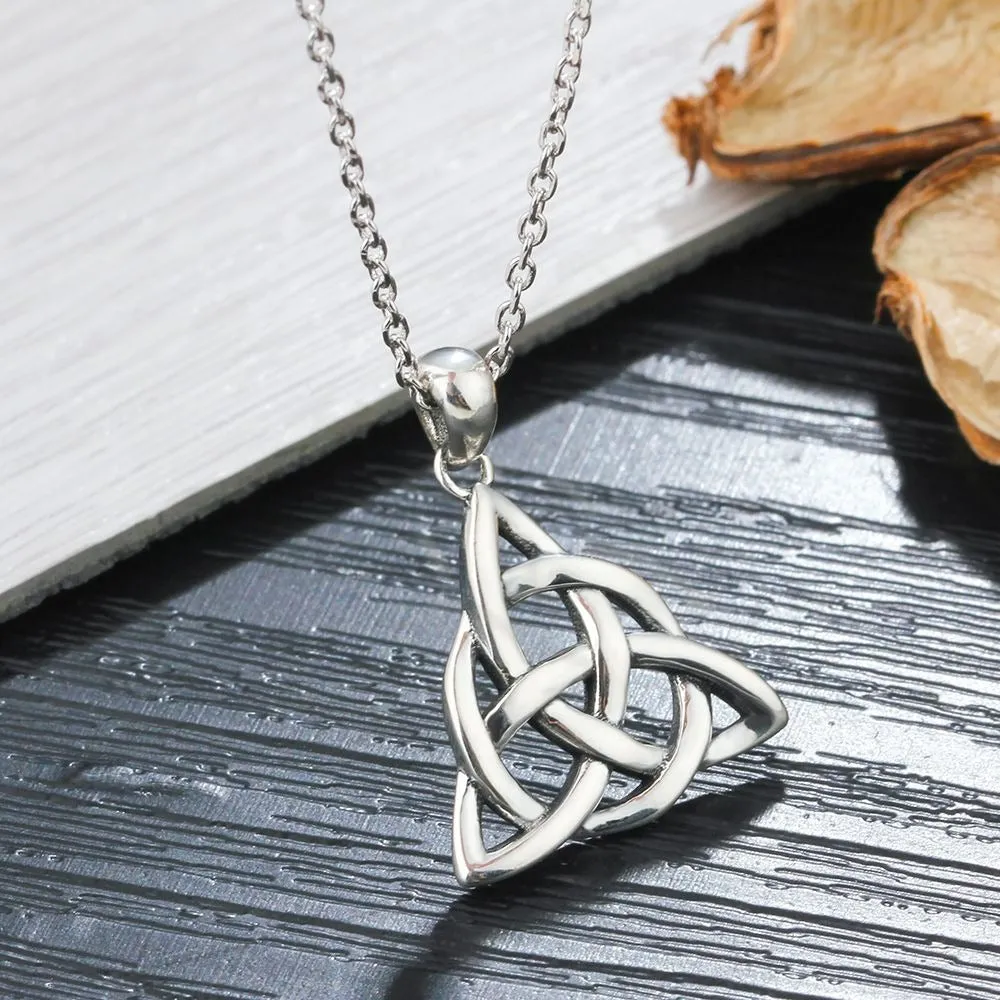 Triquetra Trinity Knot Pendant Necklace