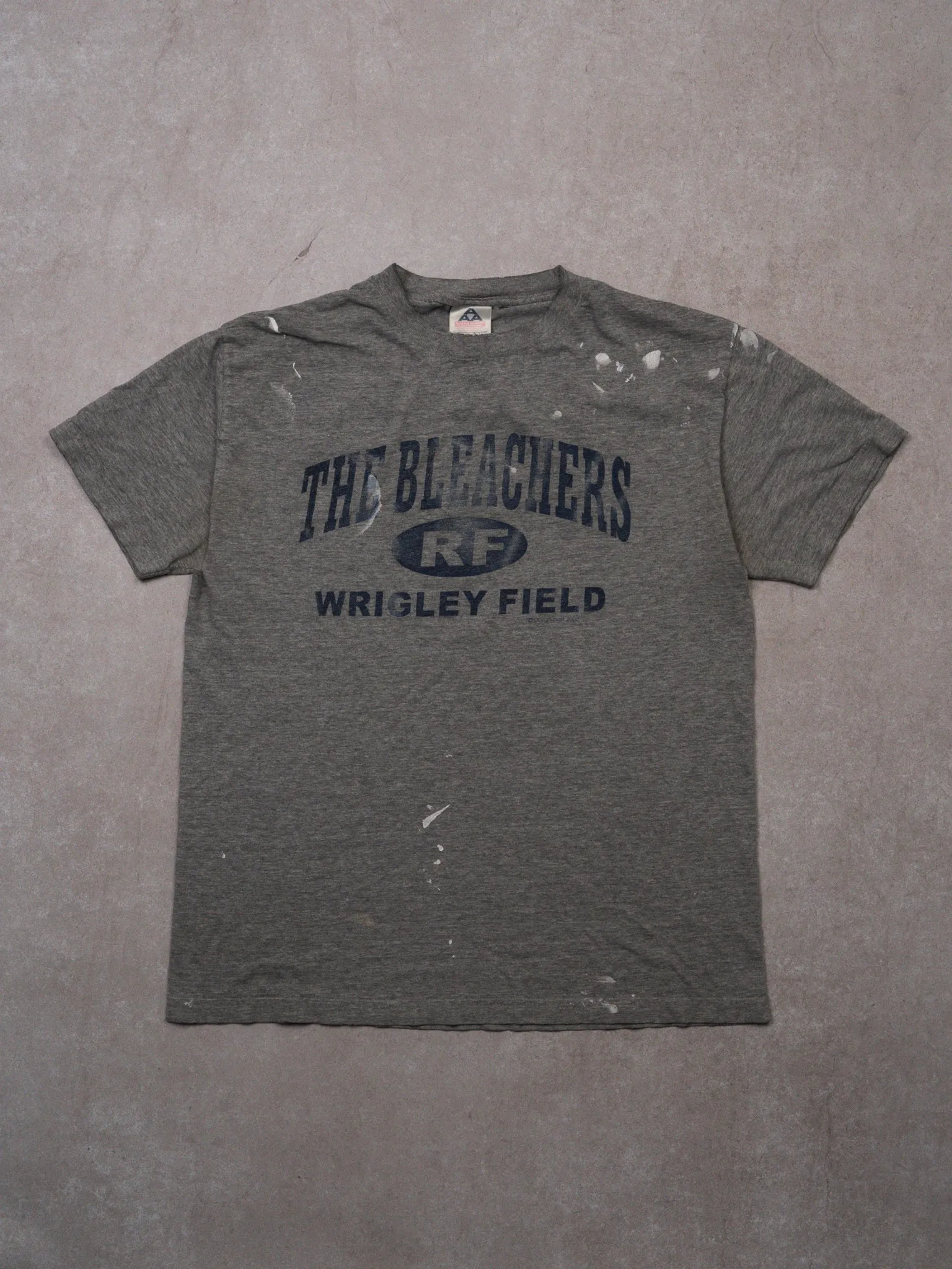 Vintage '00 Rugged Grey The Bleachers Wrigley Field Tee (M)